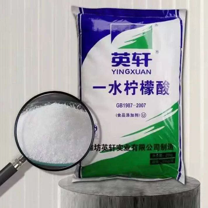 Food Grade 99.5% Citric Acid Monohydrate Acidity Regulator for Beverage Food Cosmetic