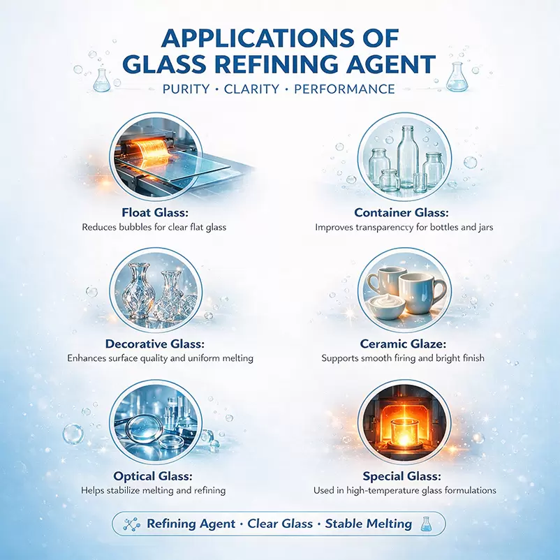 Glass Refining Agent Glass Clarifier Remove Bubbles for Crystal Float Daily Glass - Image 2