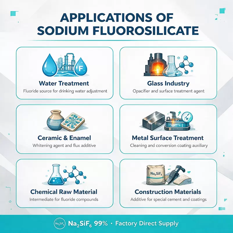 99% Sodium Fluorosilicate Na2SiF6 Opacifier for Ceramic Glaze Enamel Glass - Image 2