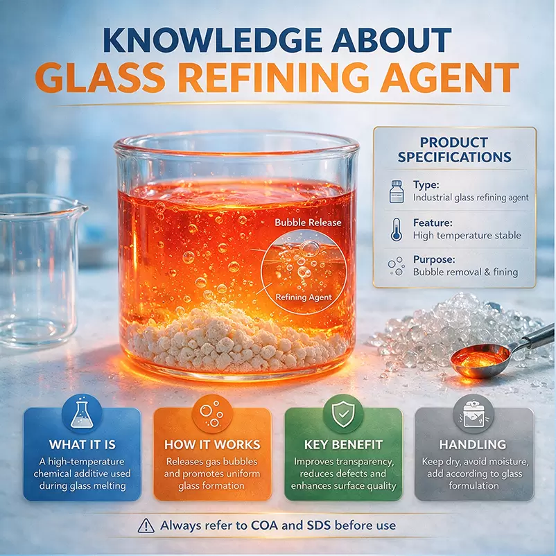Glass Refining Agent Glass Clarifier Remove Bubbles for Crystal Float Daily Glass - Image 3